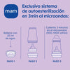 MAM 2 Meses+ Easy Start Anti-Colic 260ml Gris, paquete de 2