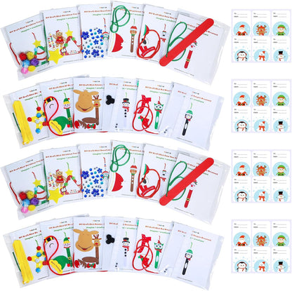 Kit de 24 adornos navideños con palitos Winlyn