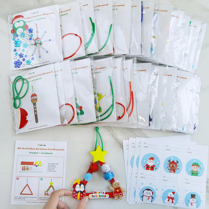 Kit de 24 adornos navideños con palitos Winlyn