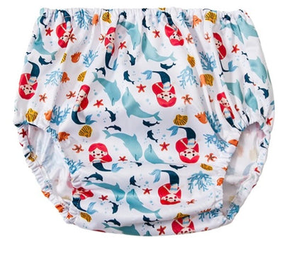BISENKID Funda impermeable para pañales para pantalones de goma unicornio y sirena